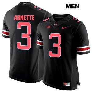 Men's NCAA Ohio State Buckeyes Damon Arnette #3 College Stitched Authentic Nike Red Number Black Football Jersey QU20T60BE